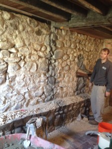 stone basment wall repair